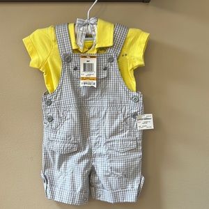 New with tags baby overall set